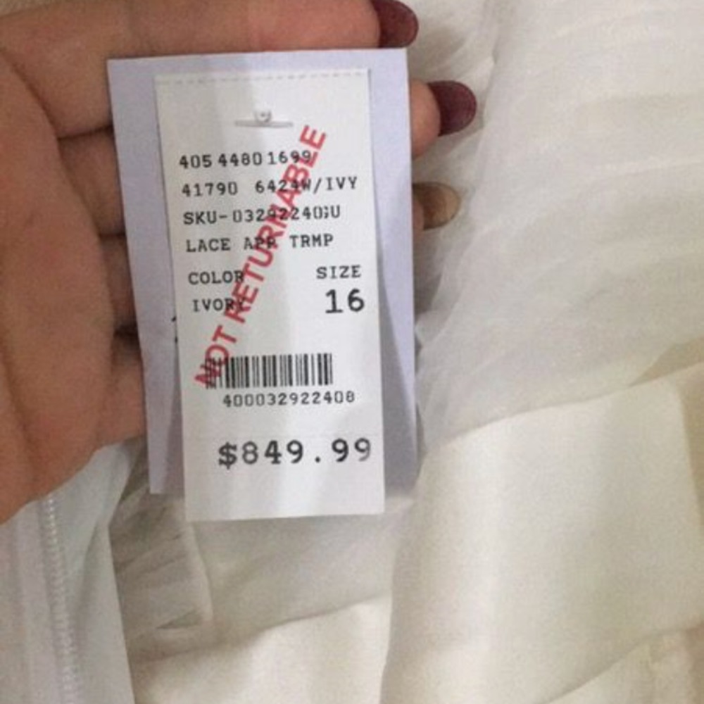 BNWT Christian Michele wedding gown.